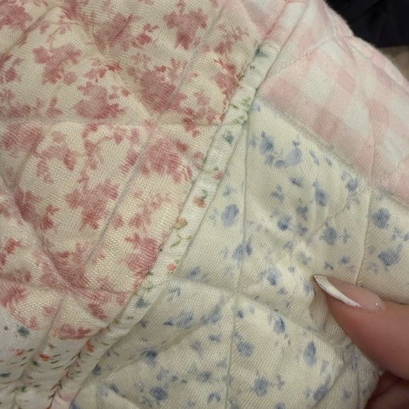 Mock neck Bloggers Favorite Patchwork Quilted Sweater - Picture 5 of 5